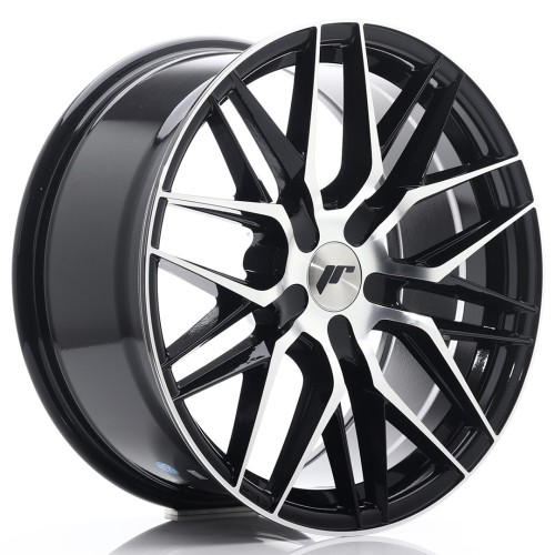 Cerchio in lega JR Wheels JR28 18x8,5 ET20-40 5H BLANK Gloss Black Machined Face