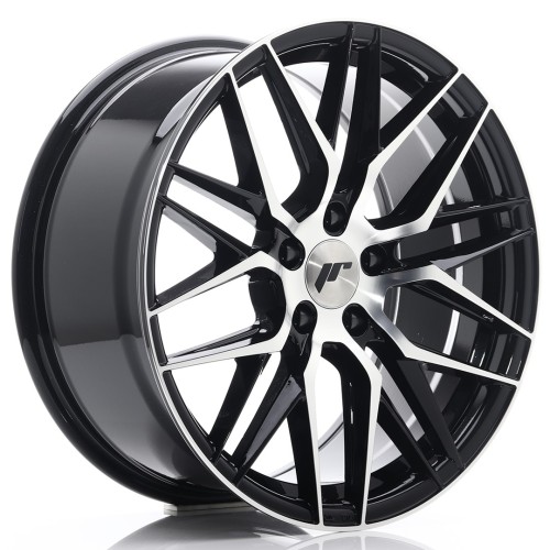 Cerchio in lega JR Wheels JR28 18x8,5 ET40 5x112 Gloss Black Machined Face