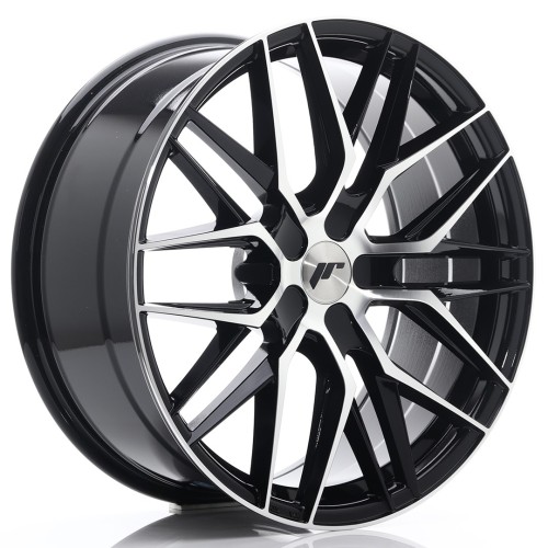 Cerchio in lega JR Wheels JR28 20x8,5 ET20-40 5H BLANK Gloss Black Machined Face