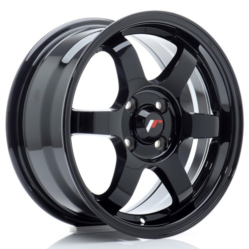 Cerchio in lega JR Wheels JR3 15x7 ET40 4x100 Gloss Black