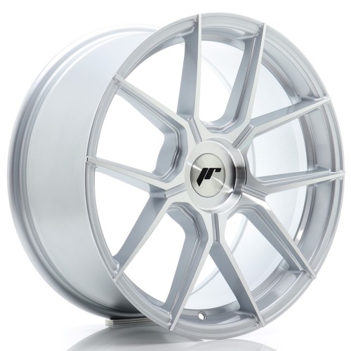 Cerchio in lega JR Wheels JR30 18x8 ET20-40 BLANK Silver Machined Face