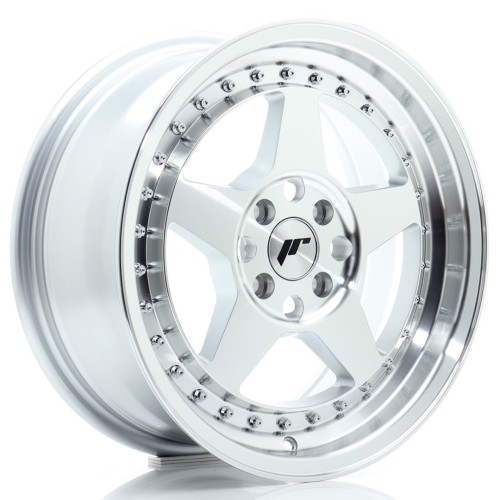 Cerchio in lega JR Wheels JR6 16x7 ET35 4x100 Silver Machined Face