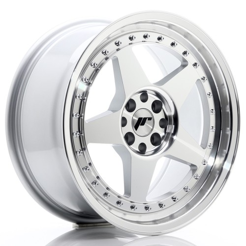 Cerchio in lega JR Wheels JR6 17x8 ET35 4x100/114 Silver Machined Face