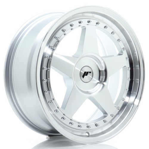 Cerchio in lega JR Wheels JR6 18x8 ET20-35 BLANK Silver Machined Face