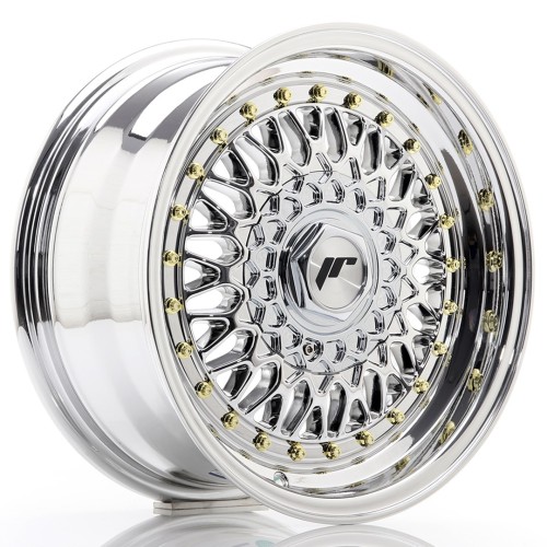 Cerchio in lega JR Wheels JR9 15x7 ET20 4x100/108 Chrome