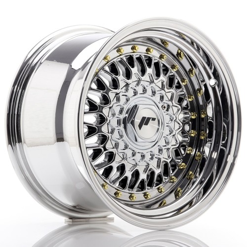 Cerchio in lega JR Wheels JR9 15x9 ET10 4x100/108 Chrome