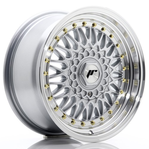 Cerchio in lega JR Wheels JR9 16x7,5 ET25 4x100/108 Silver w/Machined Lip