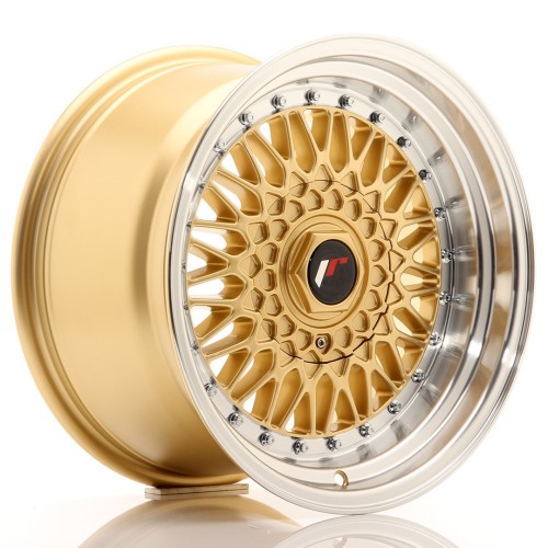 Cerchio in lega JR Wheels JR9 16x9 ET20 4x100/108 Gold w/Machined Lip