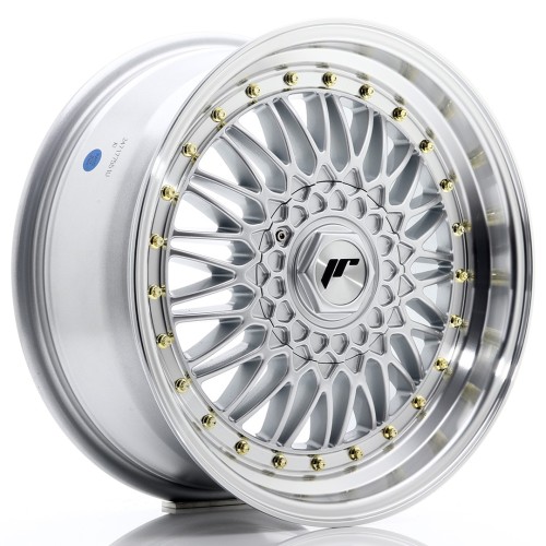 Cerchio in lega JR Wheels JR9 17x7,5 ET35 4x100/108 Silver w/Machined Lip