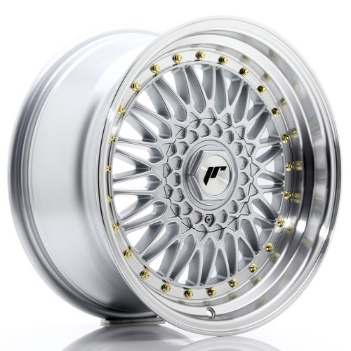 Cerchio in lega JR Wheels JR9 17x8,5 ET20 4x100/108 Silver w/Machined Lip