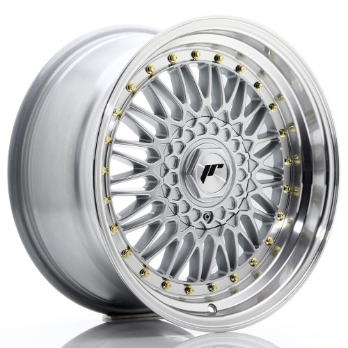 Cerchio in lega JR Wheels JR9 17x8,5 ET20 4x100/114 Silver w/Machined Lip