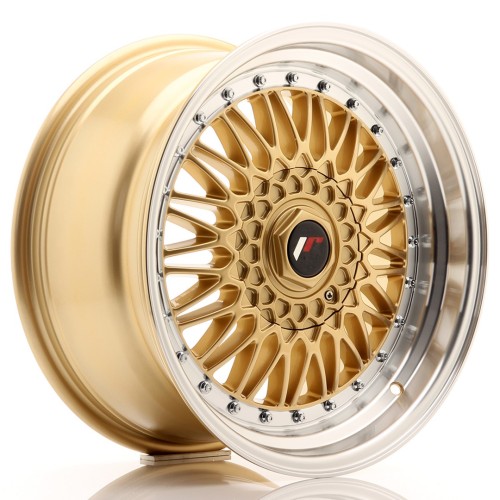 Cerchio in lega JR Wheels JR9 17x8,5 ET20 5x112/120 Gold w/Machined Lip