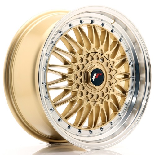 Cerchio in lega JR Wheels JR9 18x8 ET35 5x100/120 Gold w/Machined Lip