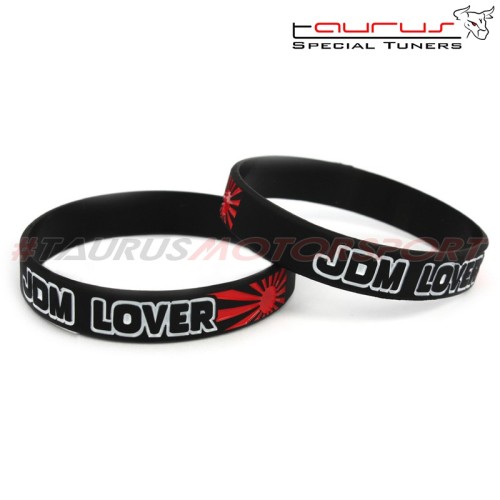 Braccialetto in silicone "JDM Lover silicone wristband" nero TRS Tuning