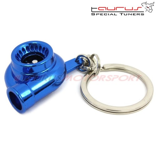 Portachiave a turbina TRS Tuning  - versione Cromata BLU